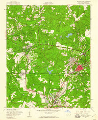 Southern Pines 1957 topographic map thumbnail