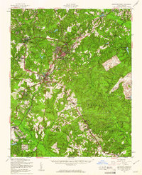 Southern Pines 1957 topographic map thumbnail