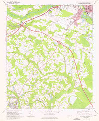 Southwest Lumberton 1972 topographic map thumbnail