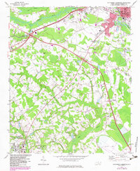 Southwest Lumberton 1972 topographic map thumbnail