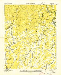 Spring Creek 1935 topographic map thumbnail
