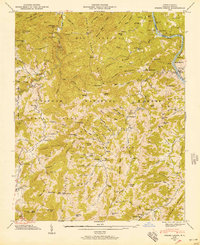 Spring Creek 1946 topographic map thumbnail