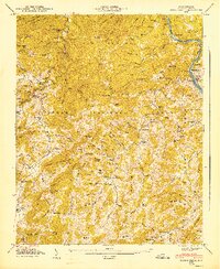 Spring Creek 1947 topographic map thumbnail