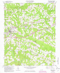 Spring Hope 1978 topographic map thumbnail
