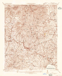 Spruce Pine 1934 topographic map thumbnail