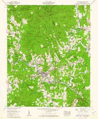 Spruce Pine 1960 topographic map thumbnail