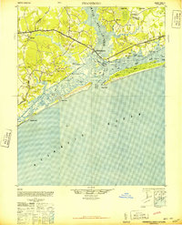 Swansboro 1948 topographic map thumbnail