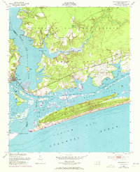 Swansboro 1952 topographic map thumbnail