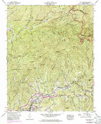 Sylva North 1967 topographic map thumbnail