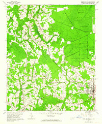 Tabor City West 1962 topographic map thumbnail