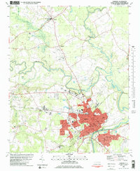 Tarboro 1981 topographic map thumbnail