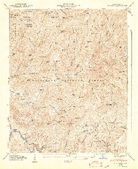 Tuckasegee 1947 topographic map thumbnail