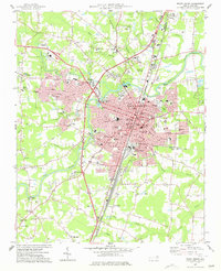 Rocky Mount 1977 topographic map thumbnail