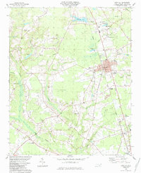 Rose Hill 1984 topographic map thumbnail