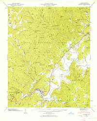 Rosman 1945 topographic map thumbnail