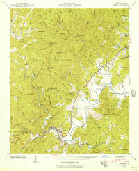 Rosman 1945 topographic map thumbnail