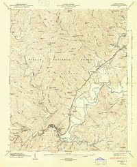 Rosman 1946 topographic map thumbnail