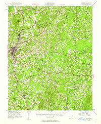 Roxboro 1943 topographic map thumbnail