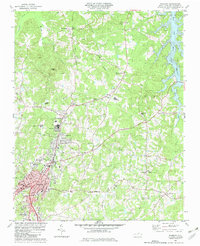 Roxboro 1982 topographic map thumbnail