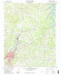 Roxboro 1982 topographic map thumbnail