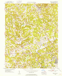 Rural Hall 1951 topographic map thumbnail