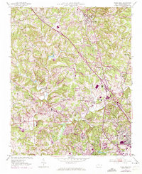 Rural Hall 1951 topographic map thumbnail