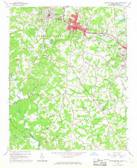 Rutherfordton South 1966 topographic map thumbnail