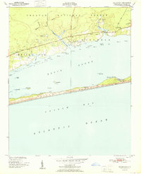 Salter Path 1951 topographic map thumbnail