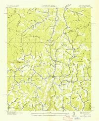 Sams Gap 1936 topographic map thumbnail