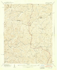 Sams Gap 1940 topographic map thumbnail