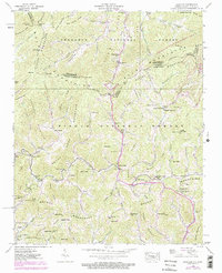 Sams Gap 1939 topographic map thumbnail