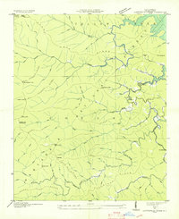 Santeetlah Creek 1935 topographic map thumbnail