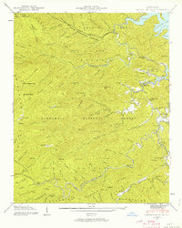 Santeetlah Creek 1940 topographic map thumbnail