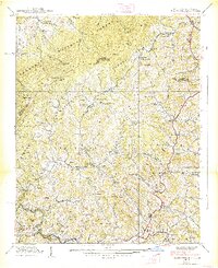 Sherwood 1938 topographic map thumbnail
