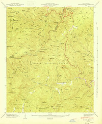 Shining Rock 1946 topographic map thumbnail