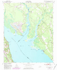 Upper Broad Creek 1950 topographic map thumbnail