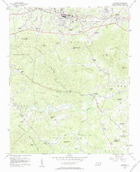 Valdese 1956 topographic map thumbnail