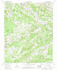 Valle Crucis 1960 topographic map thumbnail