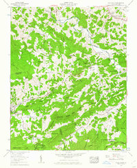 Valle Crucis 1960 topographic map thumbnail