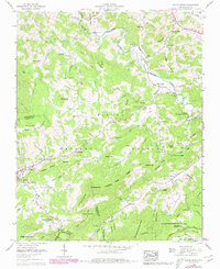 Valle Crucis 1960 topographic map thumbnail