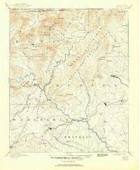 Walhalla 1892 topographic map thumbnail