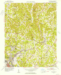 Walkertown 1951 topographic map thumbnail