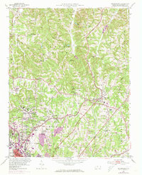 Walkertown 1951 topographic map thumbnail