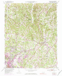 Walkertown 1951 topographic map thumbnail