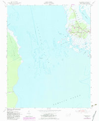 Wanchese 1953 topographic map thumbnail