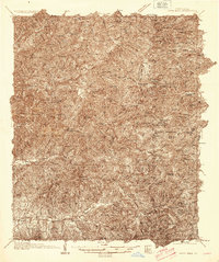 Wayah Bald 1935 topographic map thumbnail