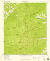 Wayah Bald 1957 topographic map thumbnail