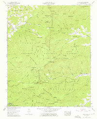 Wayah Bald 1957 topographic map thumbnail