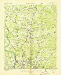 Weaverville 1936 topographic map thumbnail