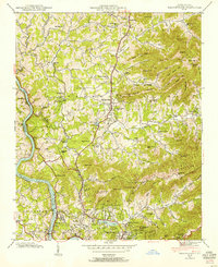 Weaverville 1942 topographic map thumbnail